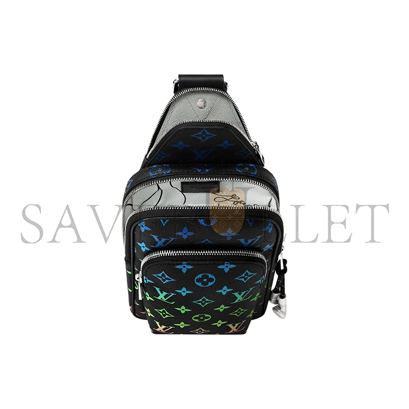 LOUIS VUITTON PORTE CARTES COLOR GRADIENT PRINT CROSSBODY BAG M13963 (19*12*7cm)